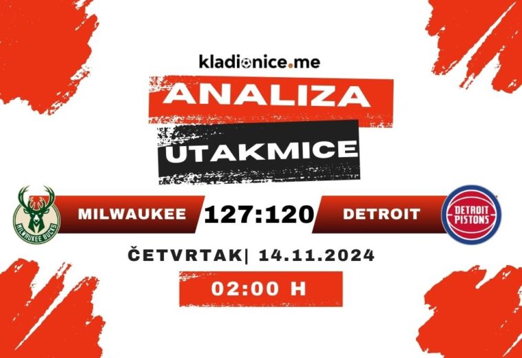 Milwaukee Bucks 127:120 Detroit Pistons (OT) : Analiza utakmice (14.11.2024)