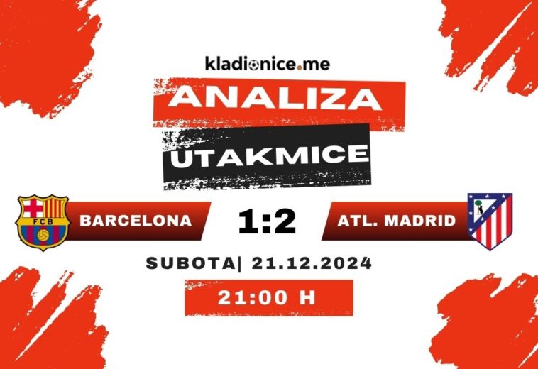Barcelona 1-2 Atletico Madrid: Analiza utakmice (21.12.2024)